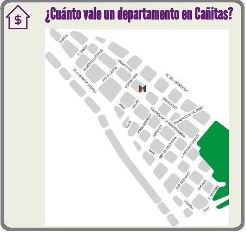¿Cuánto vale un departamento en el barrio Las Cañitas ?
