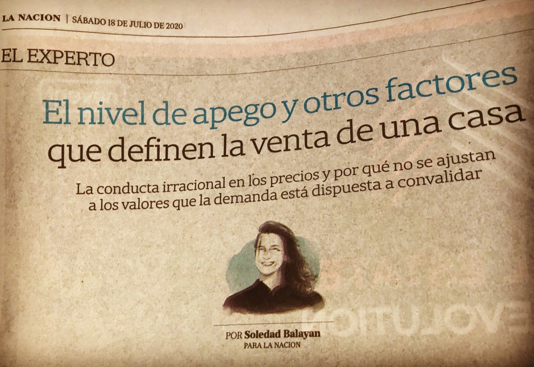 El nivel de apego y otros factores que definen la venta de una casa